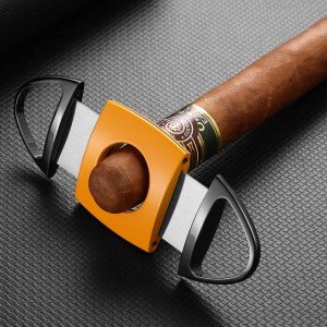 Windproof Lighter Metal Cigar Cutter Lighter Set_  (11)